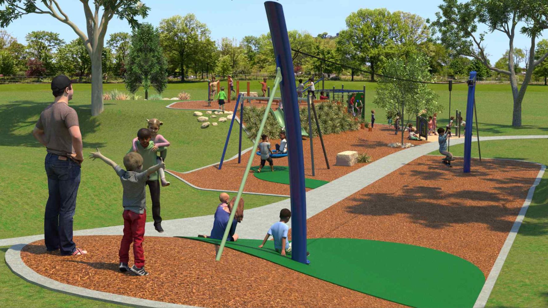 Moduplay design concept for Bicentennial Park Wellington