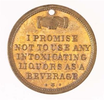 medal-abstinence-society-c-1885, Museums Victoria