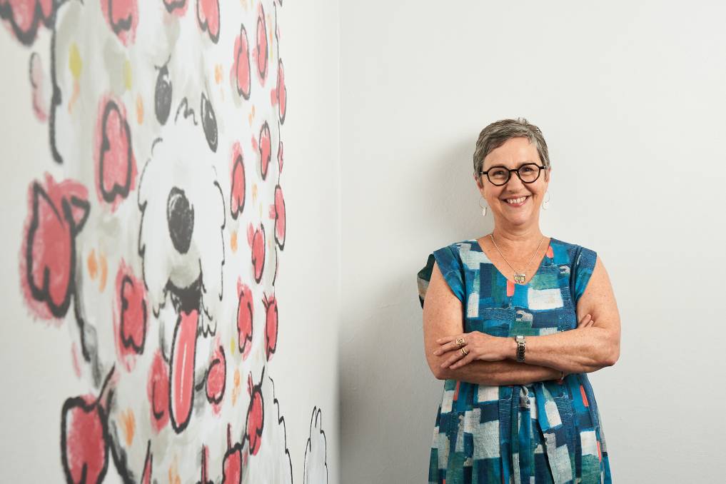 Image Cathy Wilcox in Canberra, 2020, The Canberra Times.  Photograph Matt Loxton.