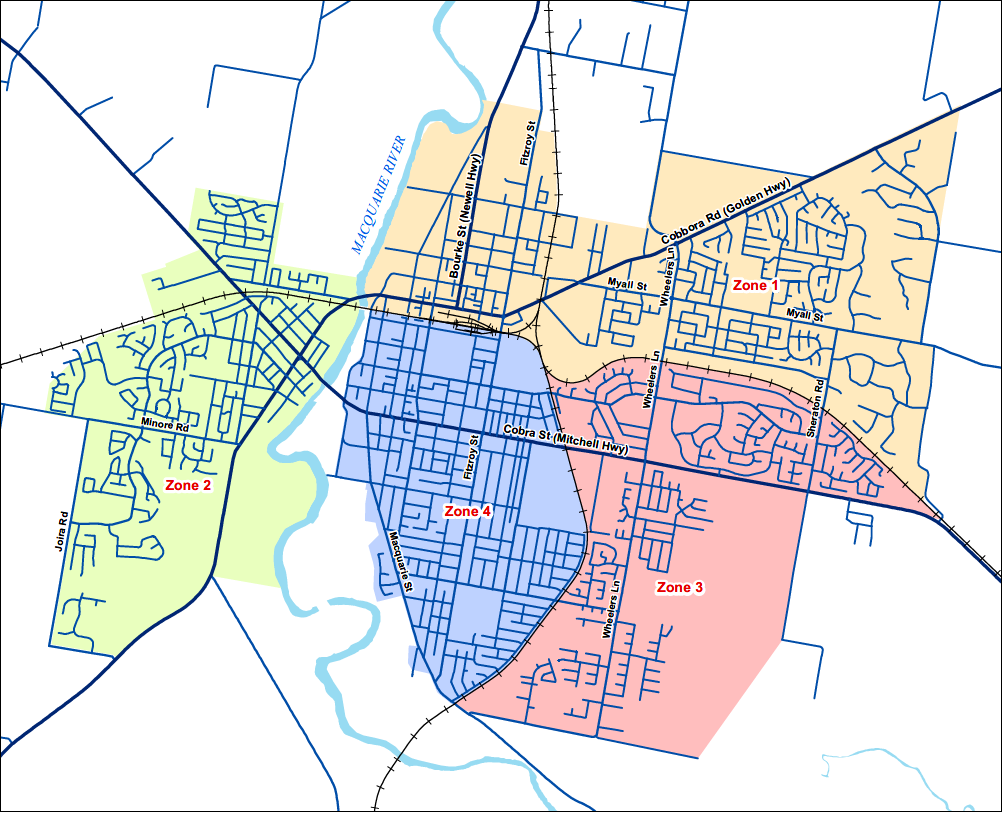 2019 Dubbo Urban Map