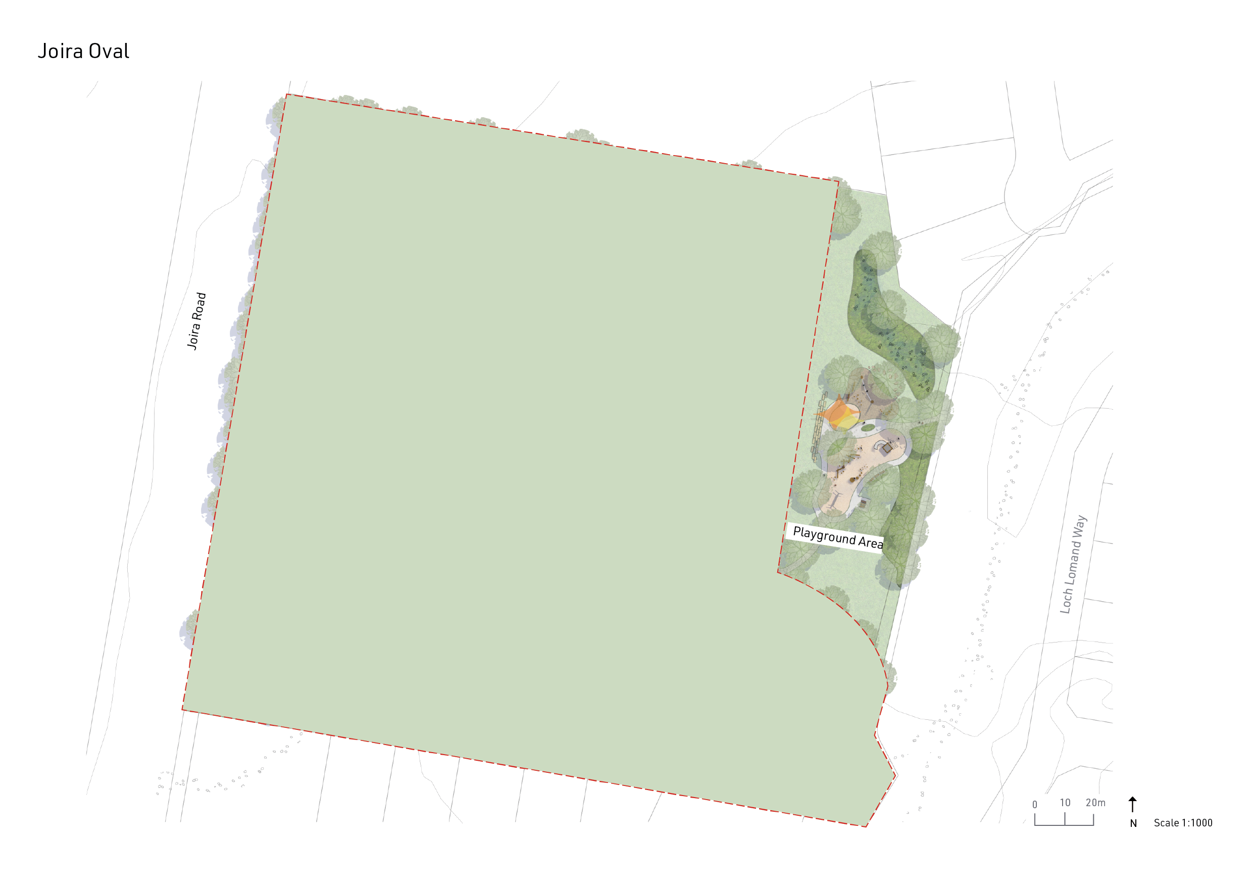 Joira Oval Play Space Draft Masterplan